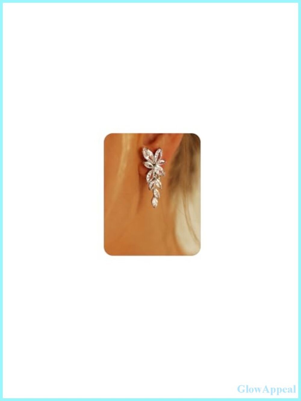 Clip On Earrings for Women Long Tassel Dangle Drop Non Pierced 5A Cubic